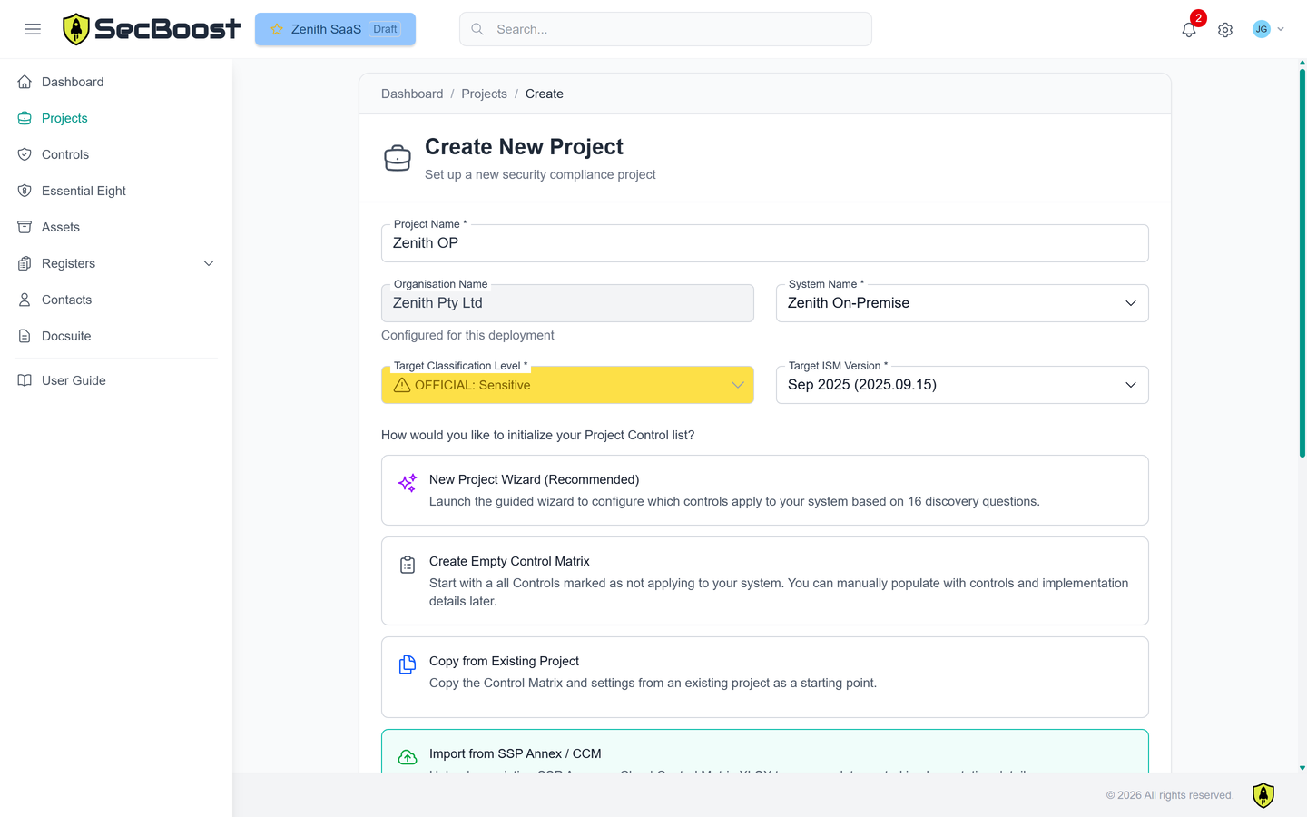 Choose your compliance scope